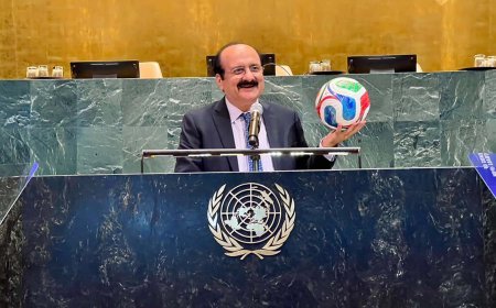 Chairman Prime Minister's Youth Programme Rana Mashhood Ahmed Khan Highlights Pakistan's Sporting Excellence and Youth Well-Being at UN Event