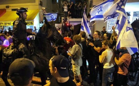 ’جنگ بند کرو‘، تل ابیب میں حکومت مخالف ریلی، ہزاروں افراد کی شرکت