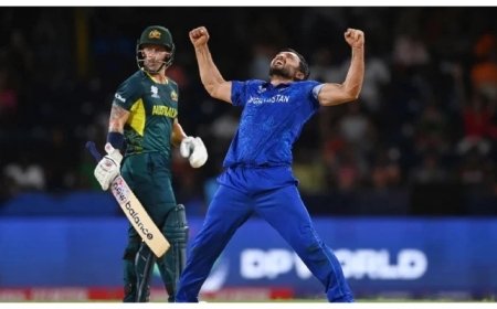 افغانستان نے ٹی ٹوئنٹی ورلڈکپ میں تاریخ رقم کردی، آسٹریلیا کو سپر 8 مرحلے کے میچ میں شکست